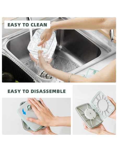 Contenedor de viaje hermético Tourdeus 1000ml transparente