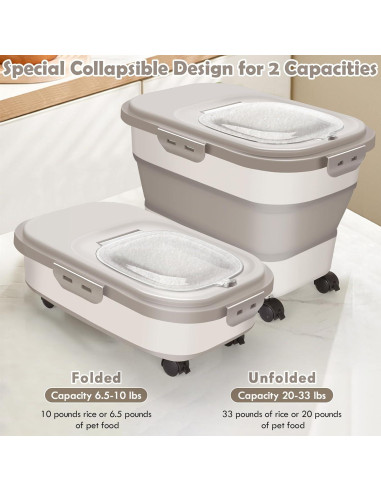 Contenedor de Almacenamiento de Alimentos SSAWcasa 20 lbs