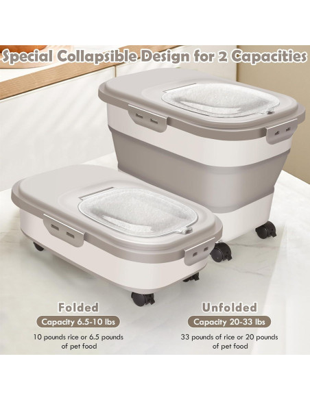 Contenedor de Almacenamiento de Alimentos SSAWcasa 20 lbs