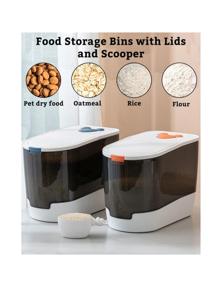 Contenedor de Almacenamiento de Comida BNOSDM 15L Hermético