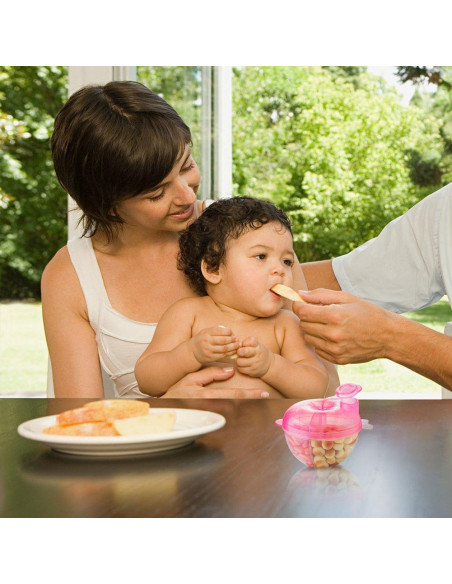 Dispensador de Fórmula para Bebés Accmor Rosa 2 Piezas