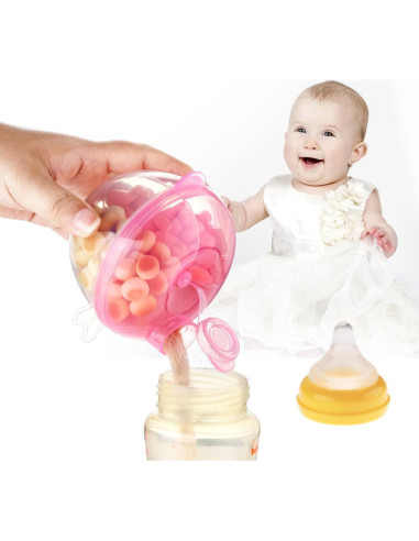 Dispensador de Fórmula para Bebés Accmor Rosa 2 Piezas