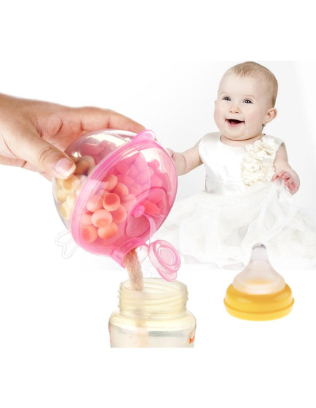 Dispensador de Fórmula para Bebés Accmor Rosa 2 Piezas