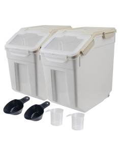 Contenedor Hermético AnRui 25lb para Alimentos y Mascotas