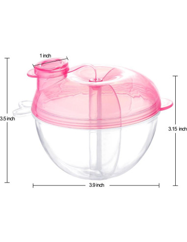 Dispensador de Fórmula para Bebés Accmor Rosa 2 Piezas