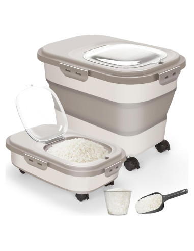 Contenedor de Almacenamiento Hermético SSAWcasa 20L con Ruedas