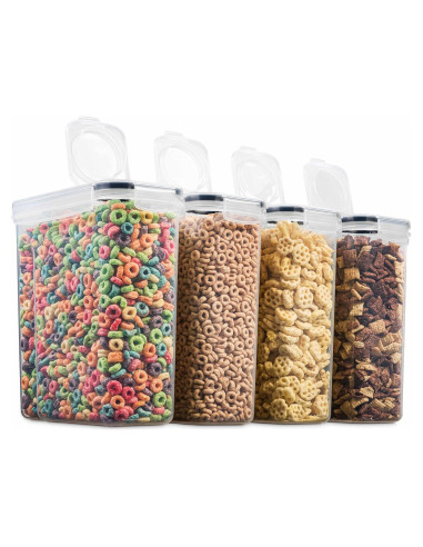 Set de 4 Contenedores Herméticos Seseno 4L para Alimentos