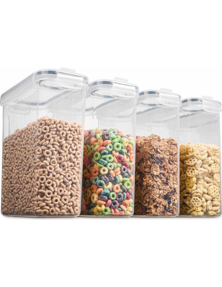 Set de 4 Contenedores Herméticos Seseno 4L para Alimentos