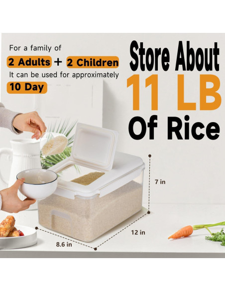 Contenedor de Almacenamiento de Alimentos LivLab 10 lbs Contenedor de Almacenamiento de Alimentos LivLab 10 lbs