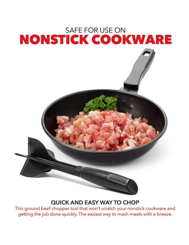 Picador de Carne Manual Exultimate - Utensilio Antiadherente 25.4 cm