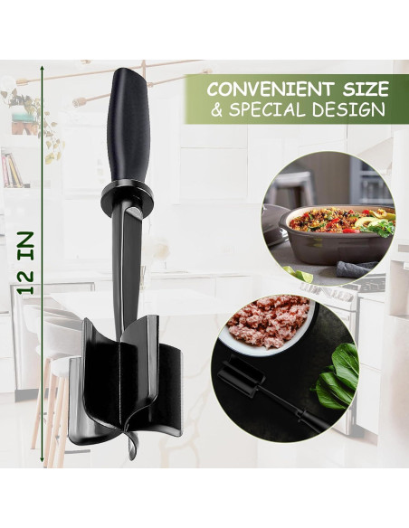 Picador de Carne DIMROM - Herramienta de Nylon con 5 Cuchillas