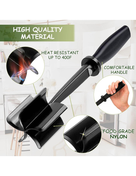 Picador de Carne DIMROM - Herramienta de Nylon con 5 Cuchillas