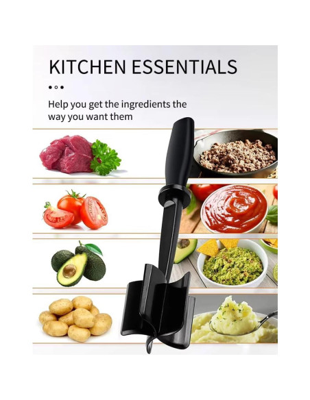 Mejorador de Picadora de Carne tumbliQ, 5 Cuchillas Curvas, Nylon