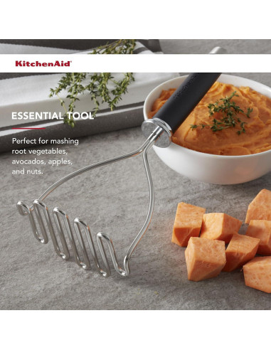 Prensador de Alimentos KitchenAid 26 cm Acero Inoxidable Negro