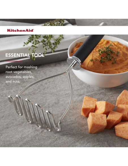 Prensador de Alimentos KitchenAid 26 cm Acero Inoxidable Negro
