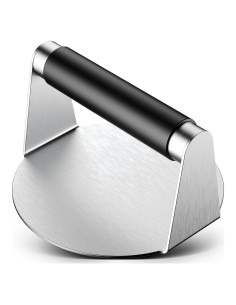 Prensa para Hamburguesas Pisol de Acero Inoxidable 14 cm