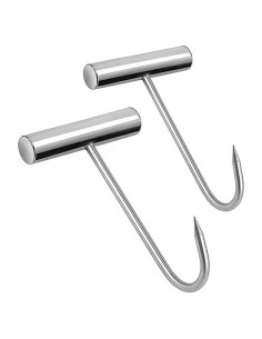 Ganchos de Carne OLIREXD 2pcs Acero Inoxidable Antideslizante