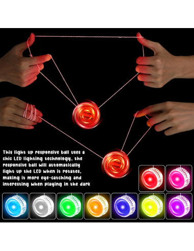 54 Piezas Yo Yo LED Iluminado Yunsailing para Niños