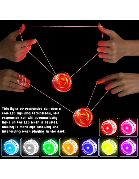 54 Piezas Yo Yo LED Iluminado Yunsailing para Niños