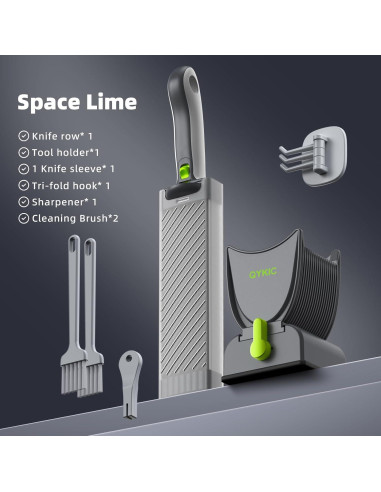 Cortador de Carne Fresca QYKIC con 17 Cuchillas y Grosor Ajustable