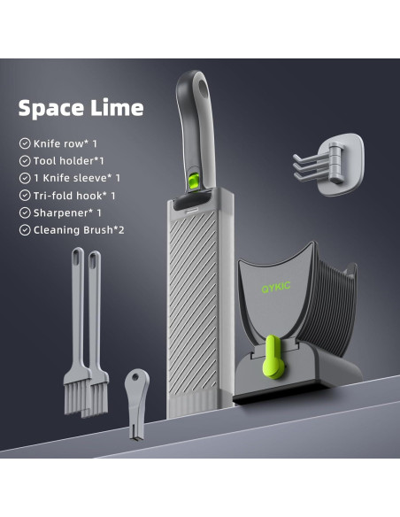 Cortador de Carne Fresca QYKIC con 17 Cuchillas y Grosor Ajustable