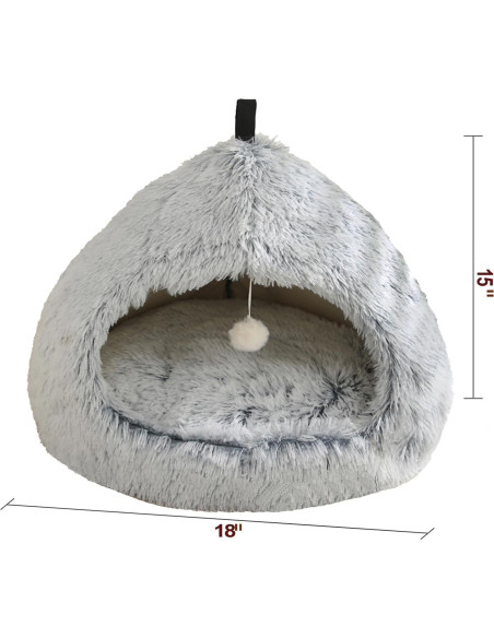 Cueva para Gatos VARMTOR Gris Degradado 45.72x45.72x38.1 cm