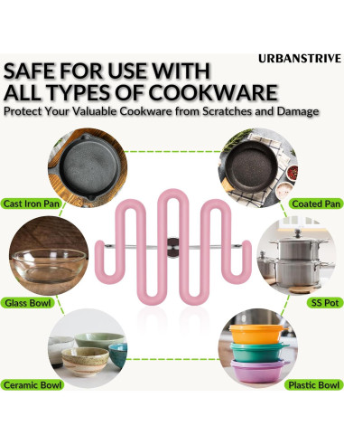 Prensador de Papas Urbanstrive Acero Inoxidable Rosa 23x12cm