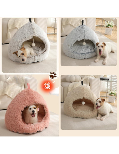 Cueva para Gatos VARMTOR Gris Degradado 45.72x45.72x38.1 cm