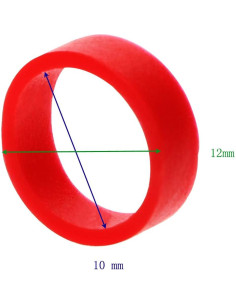 100 Sujetacables de Silicona ONLYKXY Reutilizables Rojo 2