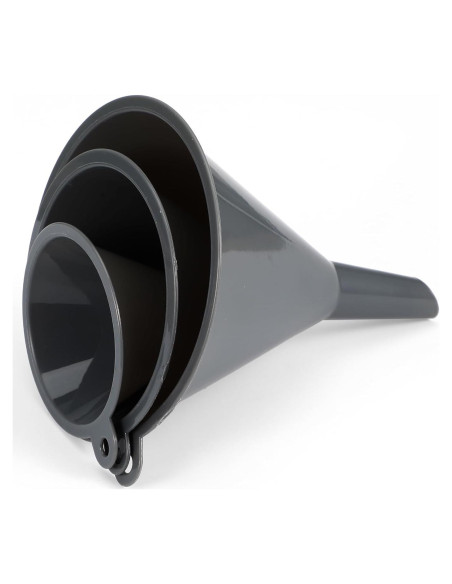 Juego de 3 Embudos de Plástico Wanmu - Grande, Mediano, Pequeño