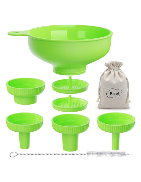 Embudo Versátil Pisol Verde con 5 Picos y 2 Filtros