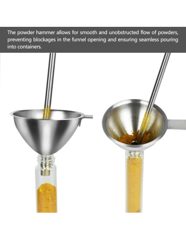 Juego de 3 Embudos de Acero Inoxidable Artcome para Cocina