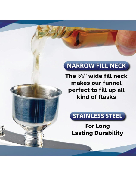 Embudo de Acero Inoxidable SE HQ93 para Frascos 5,08 cm