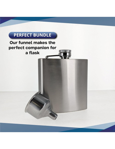 Embudo de Acero Inoxidable SE HQ93 para Frascos 5,08 cm