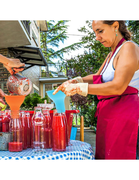 Embudo de Silicona Thinp, 4 Piezas, Boca Ancha, 7 cm