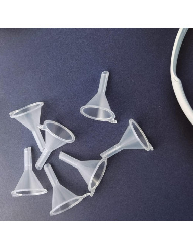 GXXMEI 120 Mini Embudos de Plástico Claro para Líquidos