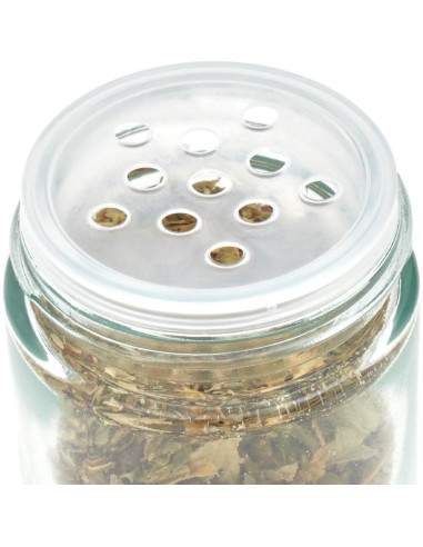 Soporte Giratorio para Especias Home Basics 16 Tarros Plata