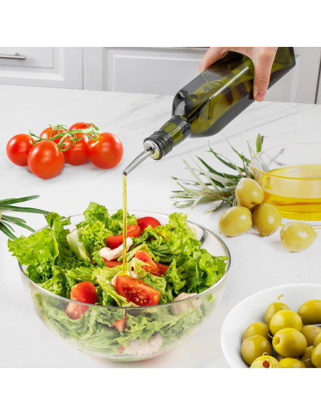 Botella dispensadora de aceite de oliva Zulay 500ml vidrio verde