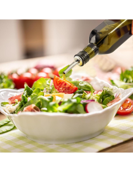 Botella dispensadora de aceite de oliva Zulay 500ml vidrio verde