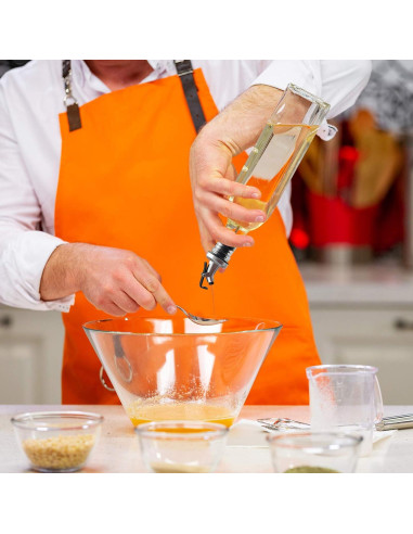 Set 4 Botellas Dispensadoras de Aceite BAKHUK 500ml Vidrio