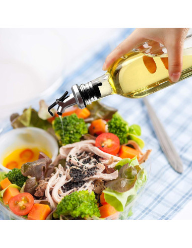 Set 4 Botellas Dispensadoras de Aceite BAKHUK 500ml Vidrio