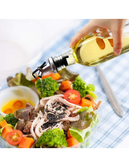 Set 4 Botellas Dispensadoras de Aceite BAKHUK 500ml Vidrio