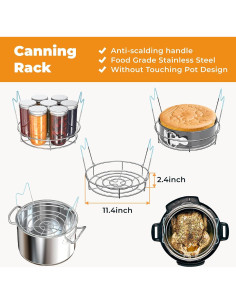 Kit de Conservas Pisol 7 Piezas con Estante Acero Inoxidable 2