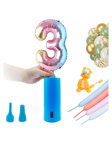 Bomba de aire eléctrica 3T6B para globos - 18L/min, 12V