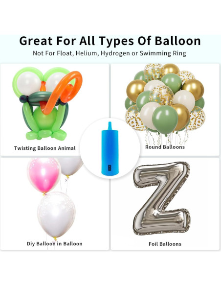 Bomba de aire eléctrica 3T6B para globos - 18L/min, 12V