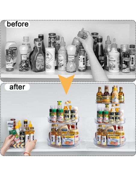 Girotante Lazy Susan 3 Niveles LonlyEagle Antideslizante