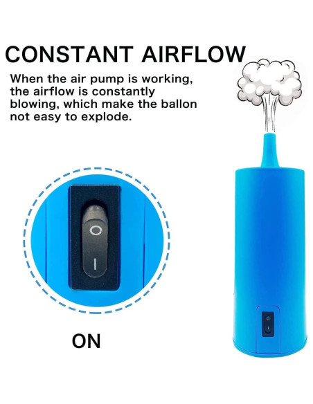 Bomba de aire eléctrica 3T6B para globos - 18L/min, 12V