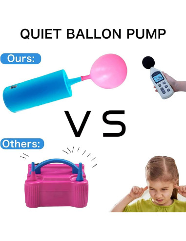 Bomba de aire eléctrica 3T6B para globos - 18L/min, 12V