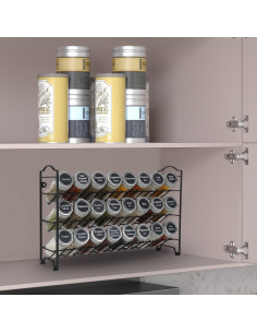 Organizador de Especias 3 Niveles SWOMMOLY con 24 Tarros 2