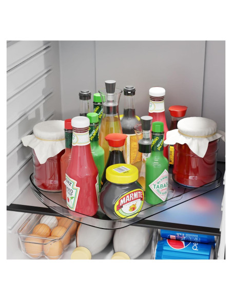 Organizador de Refrigerador Yieach 40x30 cm Rotativo 360 Organizador de Refrigerador Yieach 40x30 cm Rotativo 360